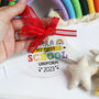 My First School Uniform Hanger Tag Personalised, thumbnail 1 of 12