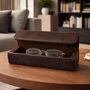 Personalised Genuine Leather Eyeglasses Case Portable Holder For Sunglasses And Reading Glasses, thumbnail 6 of 8