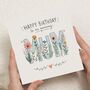 Cute Floral Birthday Card For Mum, thumbnail 1 of 6