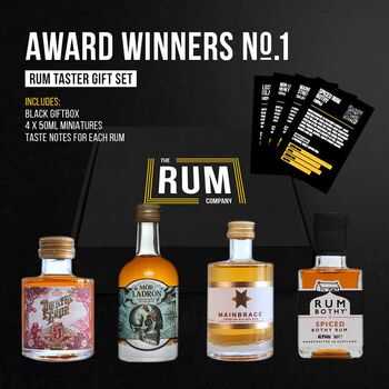 Award Winning Rum Taster Set Gift Box One, 6 of 6