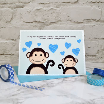'New Big Brother' Personalised Baby Card, 3 of 3