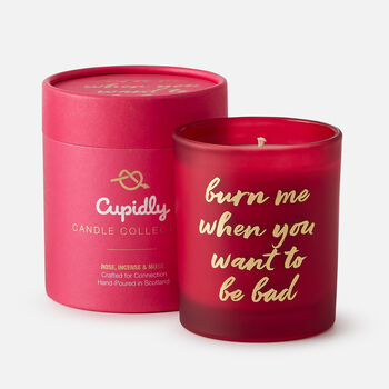 Burn Me When You Want To Be Bad | Personalised Bedroom Scented Candle, 2 of 6