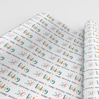 Personalised Birthday Wrapping Paper, 2 of 3