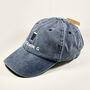 Vintage Washed Cotton 'Vitamin G' Stout Embroidered Cap, thumbnail 3 of 8