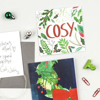 Cosy Foliage Christmas Card, 7 of 8