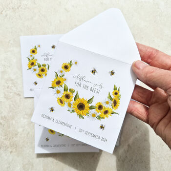 10 Wildflower Seed Packet Favours Sunflowers, 8 of 8