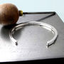 Square Open Sterling Silver Bangle, thumbnail 7 of 9