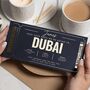 Personalised Dubai Boarding Pass Holiday Reveal Voucher, thumbnail 1 of 9