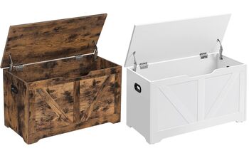 Storage Chest And Blanket Box With Safety Hinges, 11 of 11