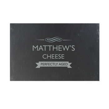 Personalised Perfectly Aged Slate Cheeseboard, 2 of 2