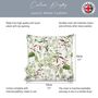 Luxury Super Soft Velvet Cushion Welsh Meadow Floral, thumbnail 2 of 7