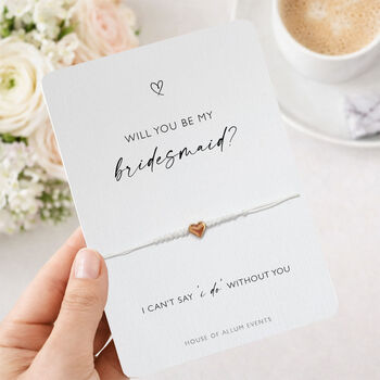 Bridesmaid Proposal Gift Will You Be My Bridesmaid Card Bracelet Gift, 6 of 12