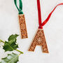 Monogram Detailed Wooden Initial Decoration, thumbnail 1 of 4
