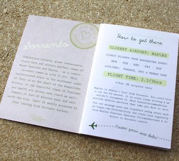 Passport Wedding Invitation Travel Booklet, 3 of 10