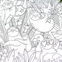 Fun Sloths Giant Activity Colouring Poster, thumbnail 2 of 8