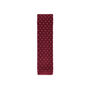 Men's Square End Knitted Tie With Dots | Wine Red, thumbnail 3 of 5