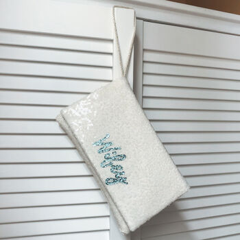 Wifey Sequin Wedding Day Bridal Clutch, 11 of 11