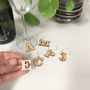 Letter Five Wine Glass Charms, thumbnail 10 of 11