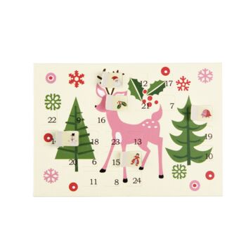 Five Mini Retro Design Advent Christmas Cards, 3 of 4