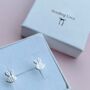 Little Girls Earring Set Christmas Gift Sterling Silver, thumbnail 4 of 5