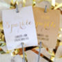 Set Of 12 'Sparkle' Personalised Sparkler Covers, thumbnail 1 of 2