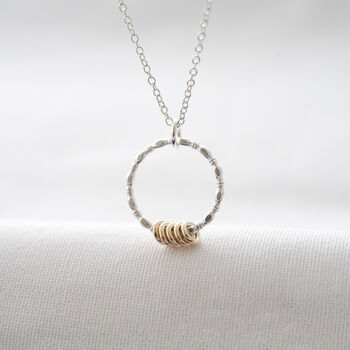 50th Gold And Silver Birthday Necklace, 2 of 12