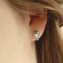 Sterling Silver Hot Air Balloon Stud Earrings, thumbnail 3 of 4