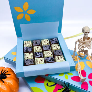 Halloween Spiders, Bats And Ravens Chocolate Gift Box, 3 of 5