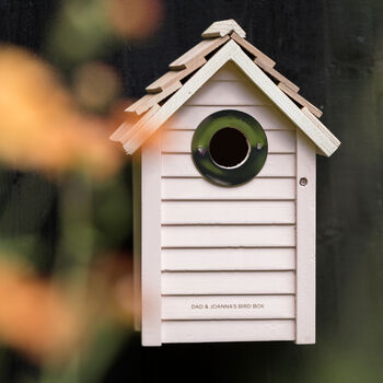 Personalised Wooden Bird Nest Box, 7 of 11