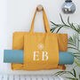 Monogrammed Organic Yoga Tote Bag, thumbnail 1 of 12
