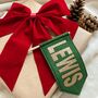 Personalised Christmas Present Topper Flag Decoration, thumbnail 2 of 9