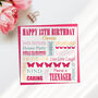 Personalised Butterflies 13th Birthday Card, thumbnail 1 of 2