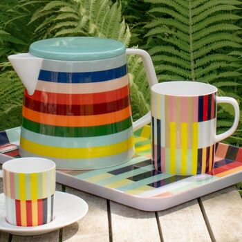 Coffee Or Tea Mug In Fine Porcelain Multicoloured, 7 of 12