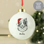 Personalised Dog Breed Christmas Bauble, thumbnail 1 of 3