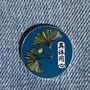 Japanese Gingko Leaf Enamel Pin Badge, thumbnail 3 of 3