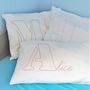 Personalised Giant Initial Name Embroidered Pillowcase, thumbnail 2 of 5