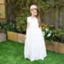Saffron Flower Girl Dress ~ Lilly + Bo Collection, thumbnail 4 of 9