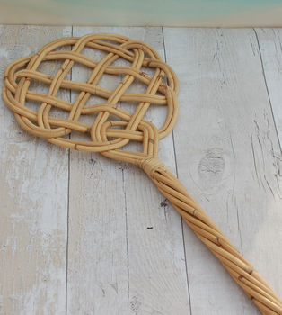 Vintage Style Rattan Carpet Beater, 3 of 5