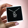 Cat Necklace In Sterling Silver, thumbnail 3 of 9