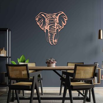 Majestic Wooden Elephant Wall Art Birthday Gift, 4 of 9