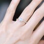 Adjustable Textured Sterling Silver Birthstone Ring, thumbnail 8 of 8