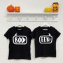 'Boo' And 'Eek' Sibling T Shirt And Babygrow Set, thumbnail 2 of 5