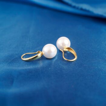 Womens Freshwater Pearl Drop Earrings, 6 of 9