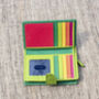 Green Multi Colour Leather Purse Wallet Rfid, thumbnail 5 of 10