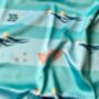 Sea Swimmers Reusable, Silky, Recycled Fabric Gift Wrap, thumbnail 2 of 9