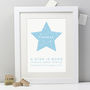 Personalised 'A Star Is Born' New Baby Print, thumbnail 7 of 7