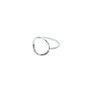 Silver Open Circle Geometric Ring, thumbnail 5 of 7