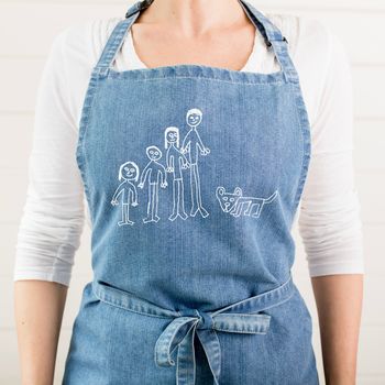 Personalised Apron With Child's Drawing, 2 of 5