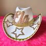 Baby Pink And Gold Star Cowboy Hat, thumbnail 1 of 5