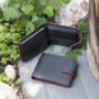 Men's Luxury Black Leather Wallet Flip Up Rfid Safe, thumbnail 3 of 6
